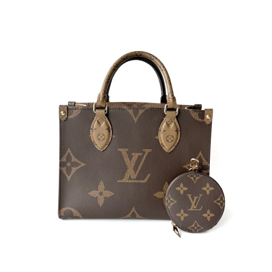 Louis Vuitton OnTheGo Monogram Reverse Canvas Tote Bag